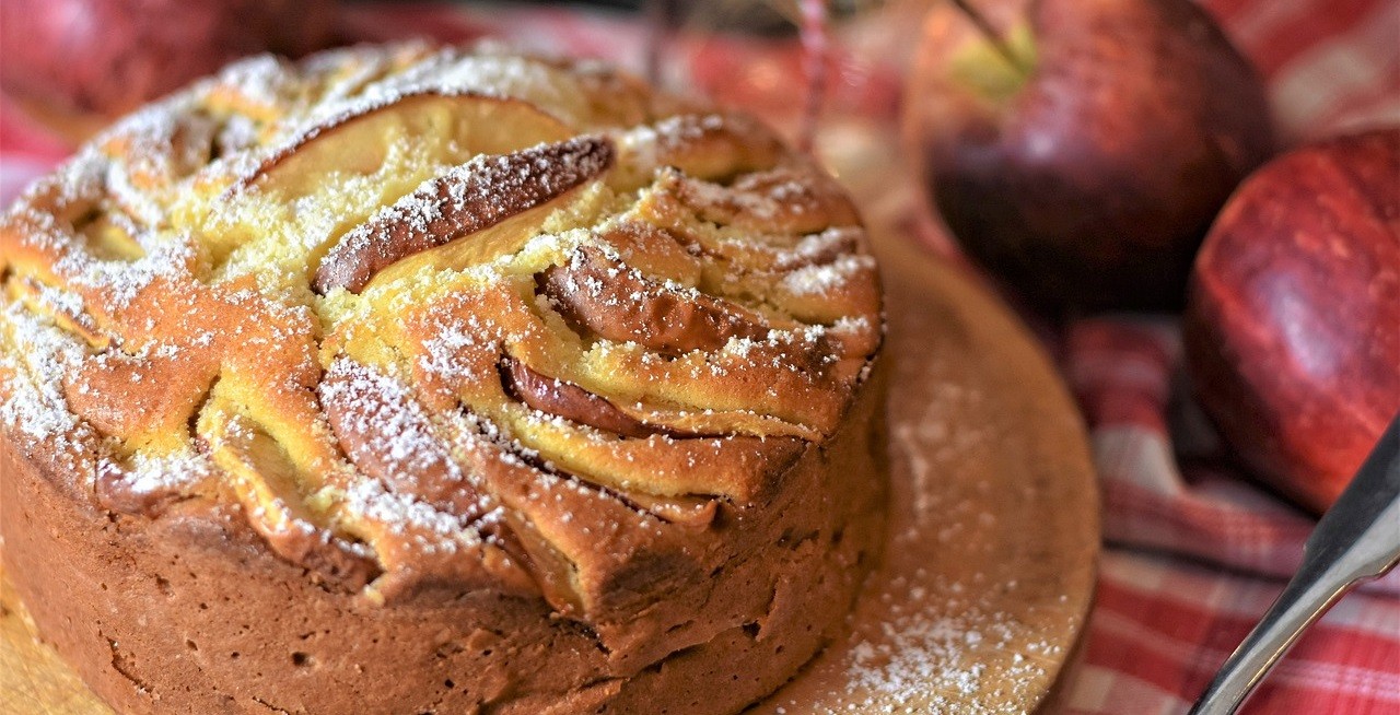 Torta di mele light,