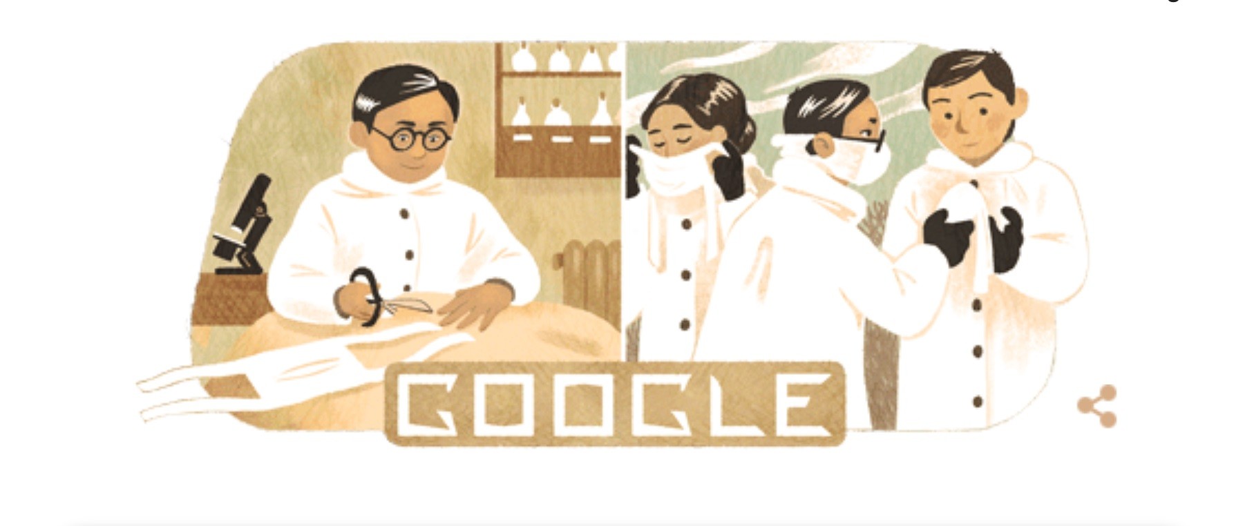 Doodle Google Wu Lien-teh