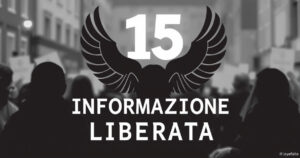 "Immagine celebrativa per i 15 anni di informazione libera, sottolineando l'importanza del supporto per il futuro."